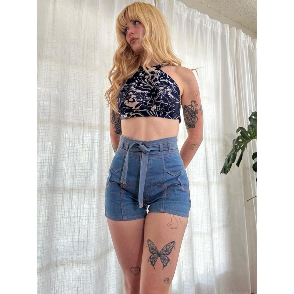 Vintage 60s Floral Halter Top